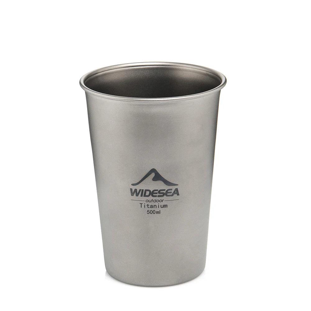 Camping Titanium Beer Glass Mug Cup 
