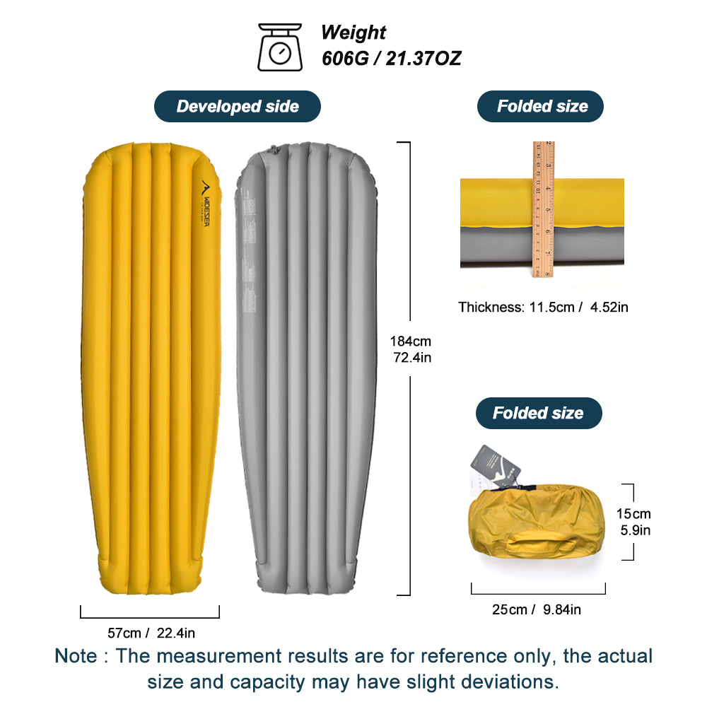 WIDESEA R5.5 Mummy air cushion