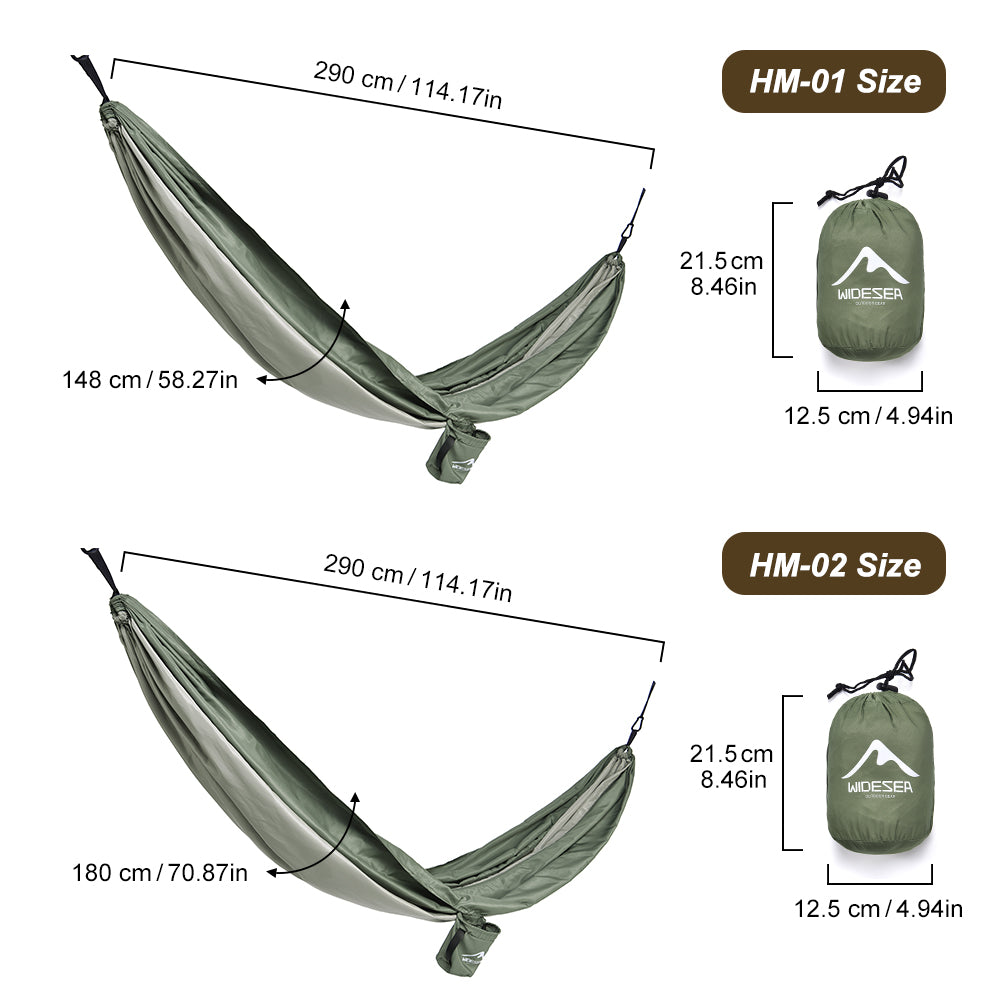 Widesea Camping 240T Fabric Hammocks 1 Person