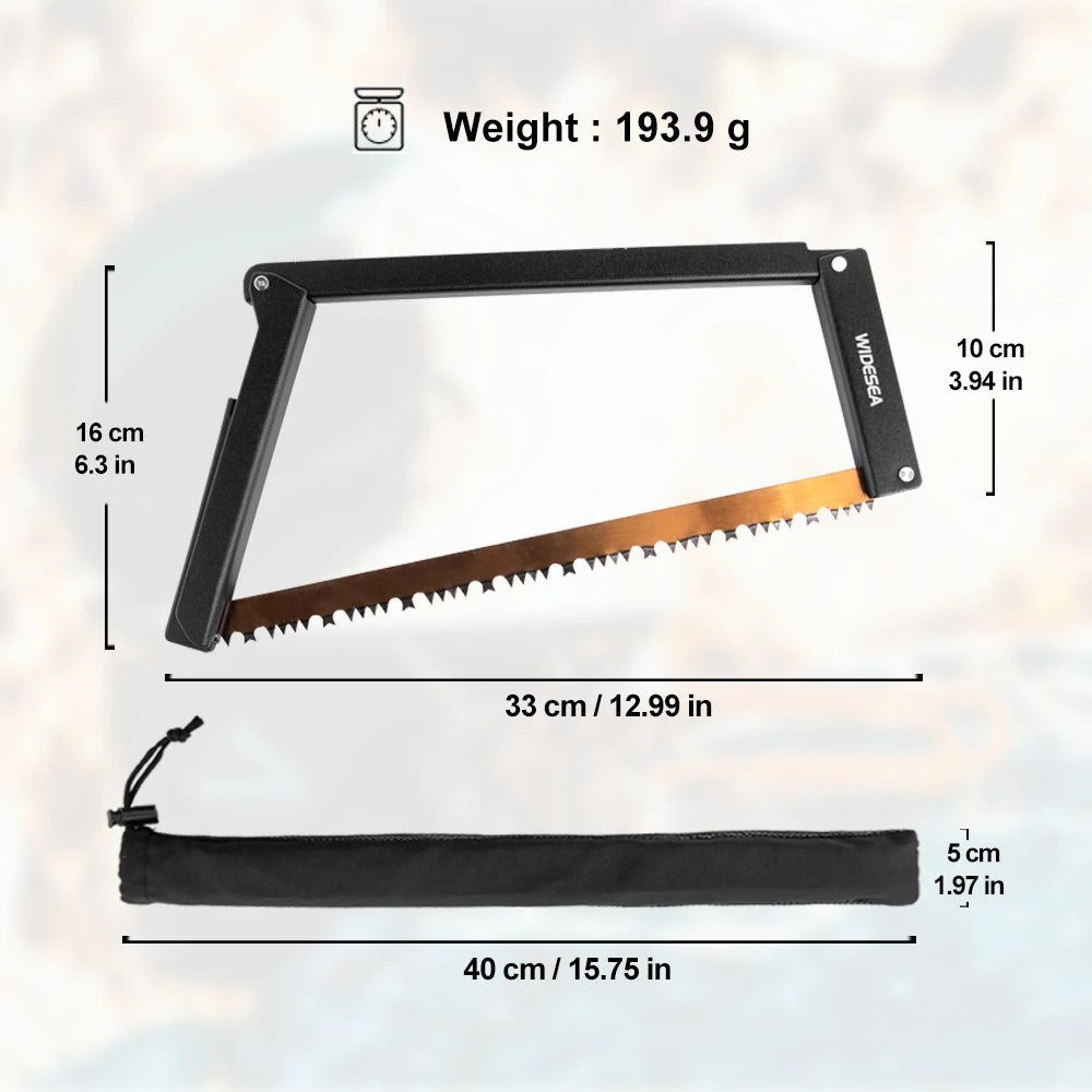 Camping Folding Saw Portable 32cm Manganese Hacksaw Blade