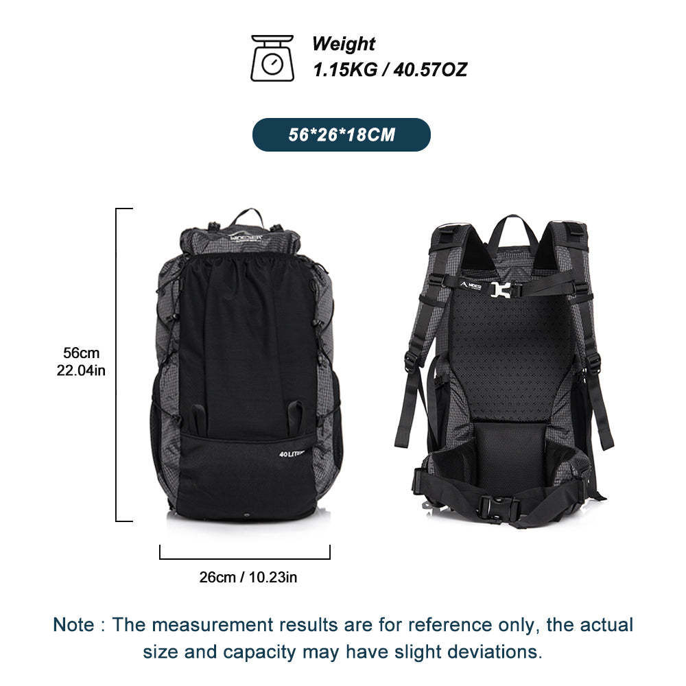 Widesea Camping Climbing Sports Waterproof 40L Backpacks