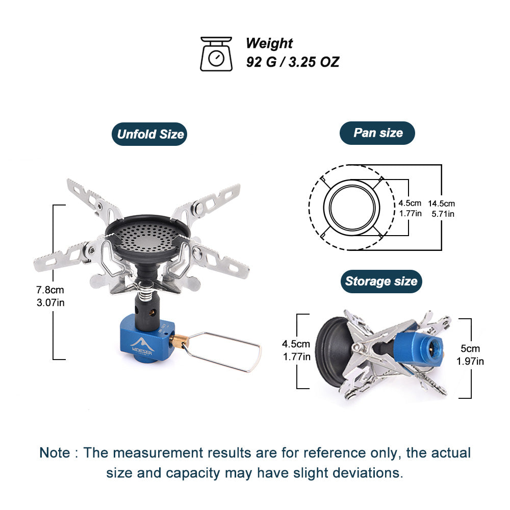 WIDESEA Camping Gas Burner 3300W