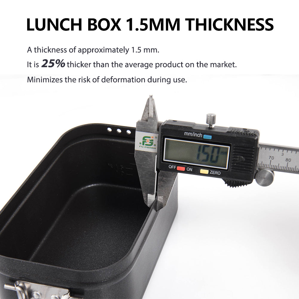 Widesea Camping Lunch Box Non-stick Cutlery Foldable Aluminum Non-Stick