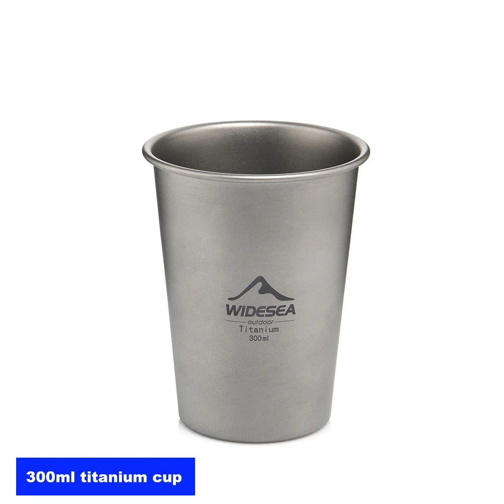 Camping Titanium Beer Glass Mug Cup 