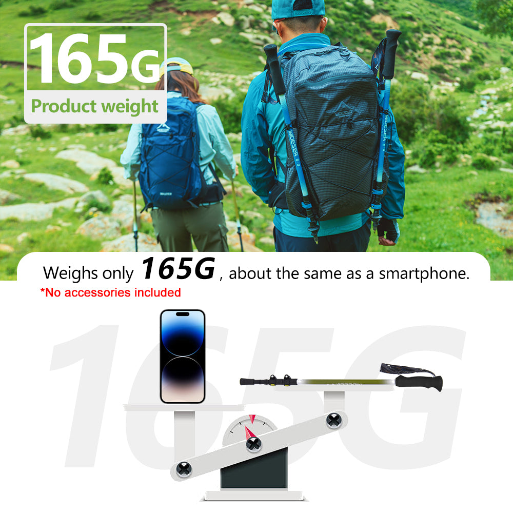 Widesea Trekking Poles 3section Lock For Anti-slip Adjustment Portable Telescopic Trekking Pole