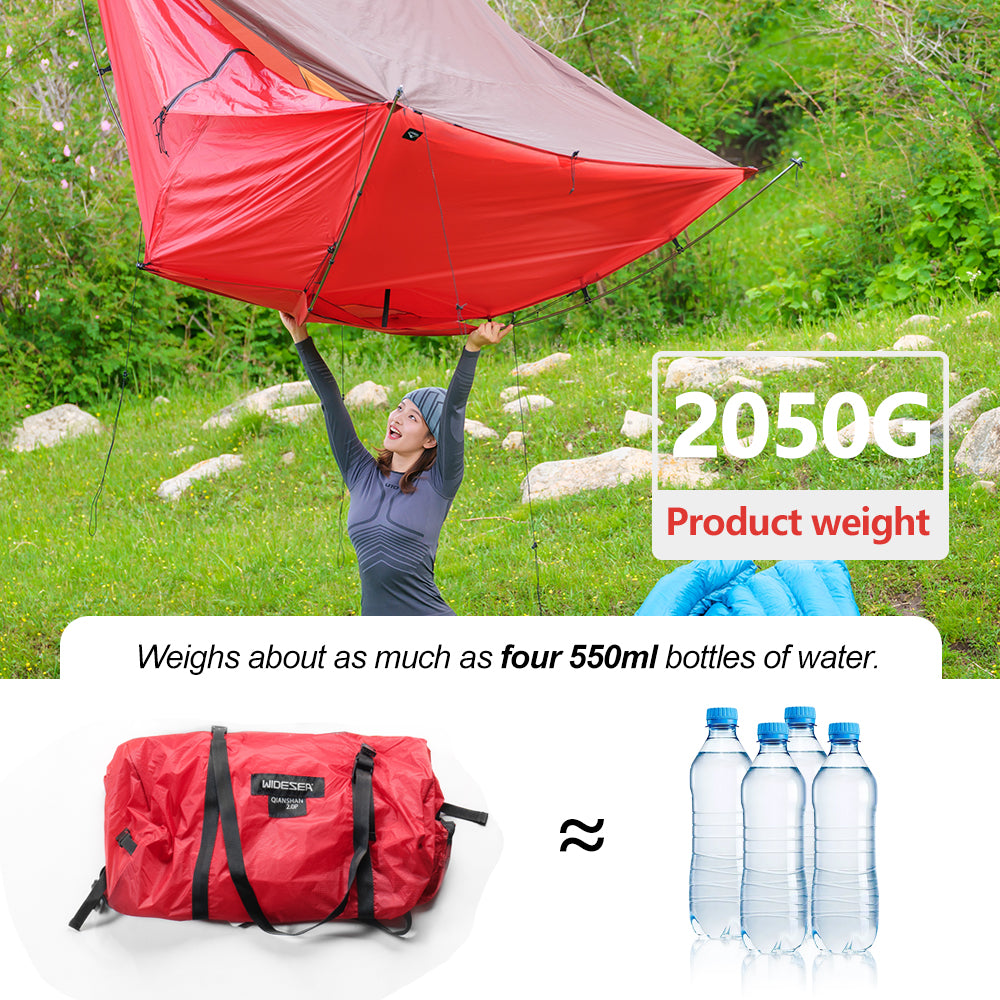 Widesea Camping Tent 2 Person 15D Nylon One-touch Shade Tenda