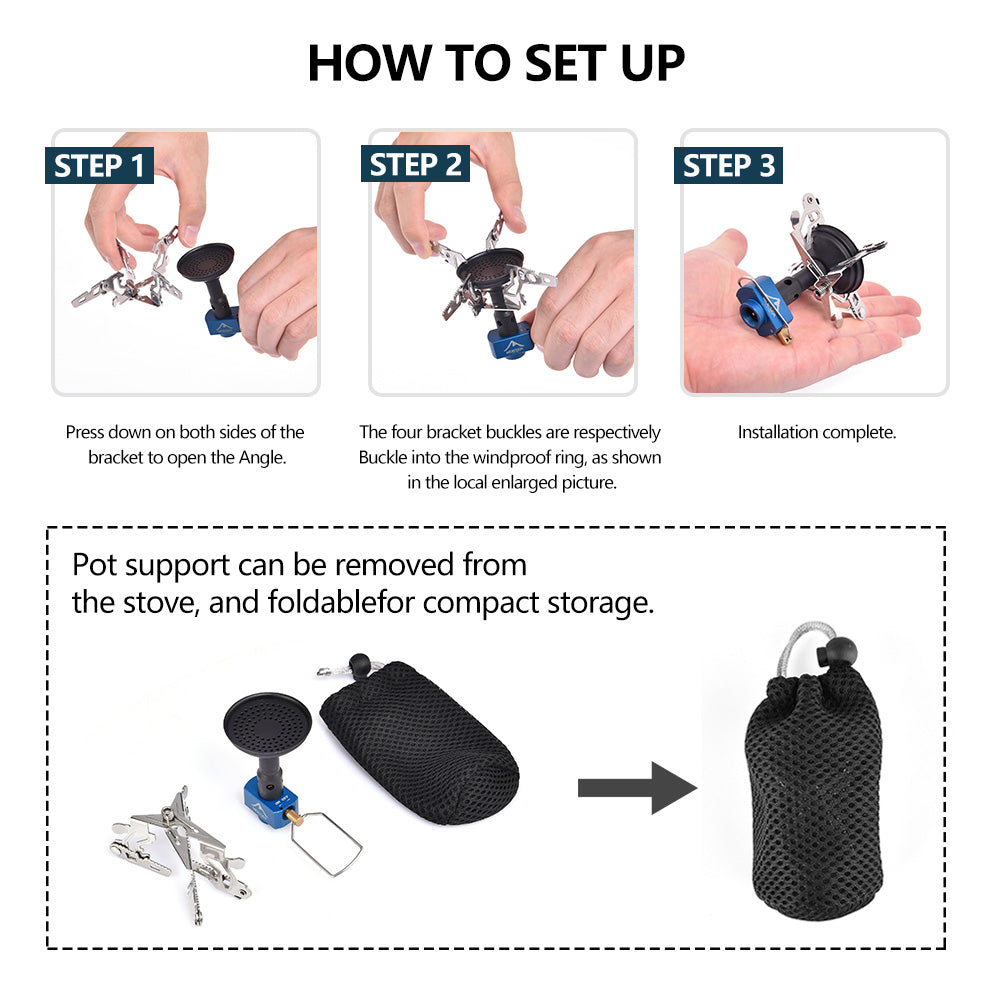 WIDESEA Camping Gas Burner 3300W