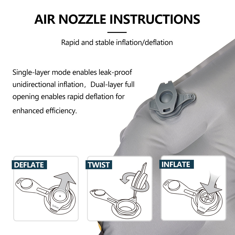 Widesea R8 square inflatable pad