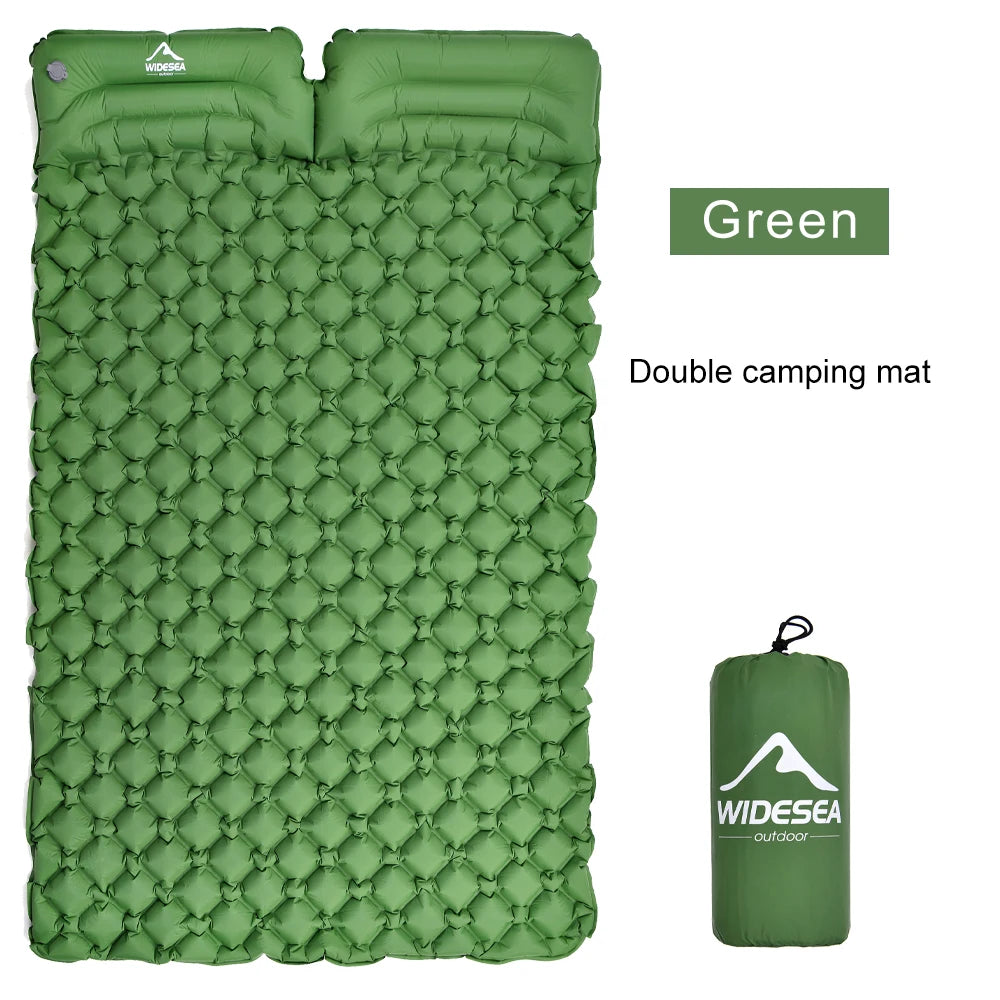 Camping 2-Person Air Mattress Ultralight Folding Sleeping Pad 