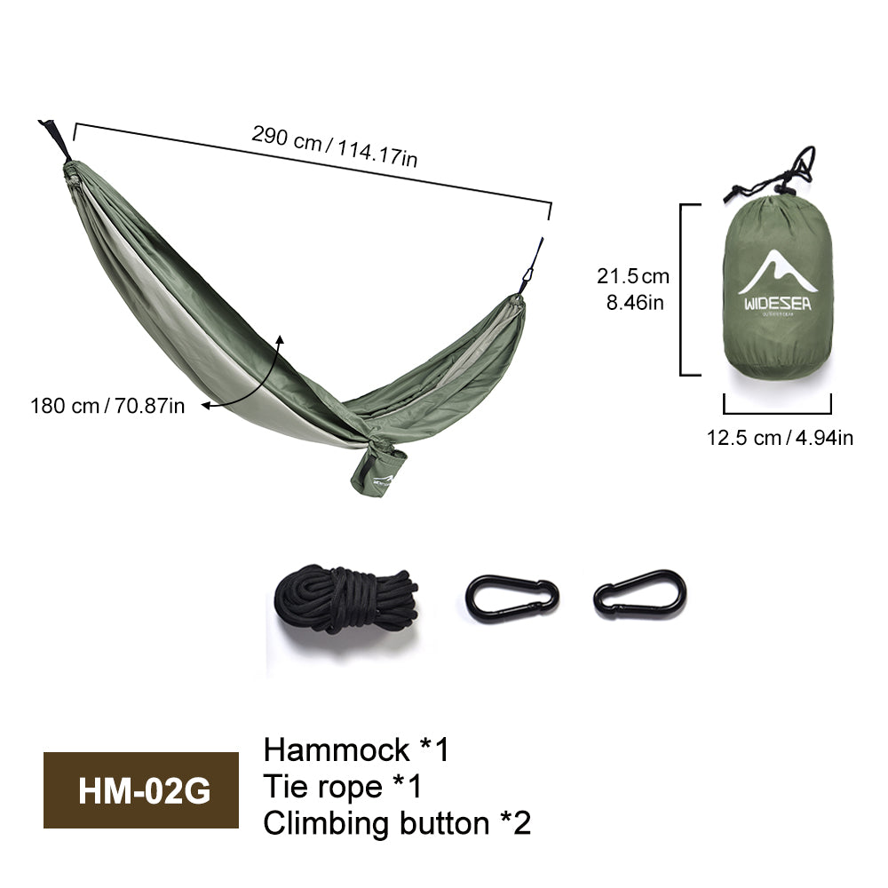 Widesea Camping 240T Fabric Hammocks 2 Person