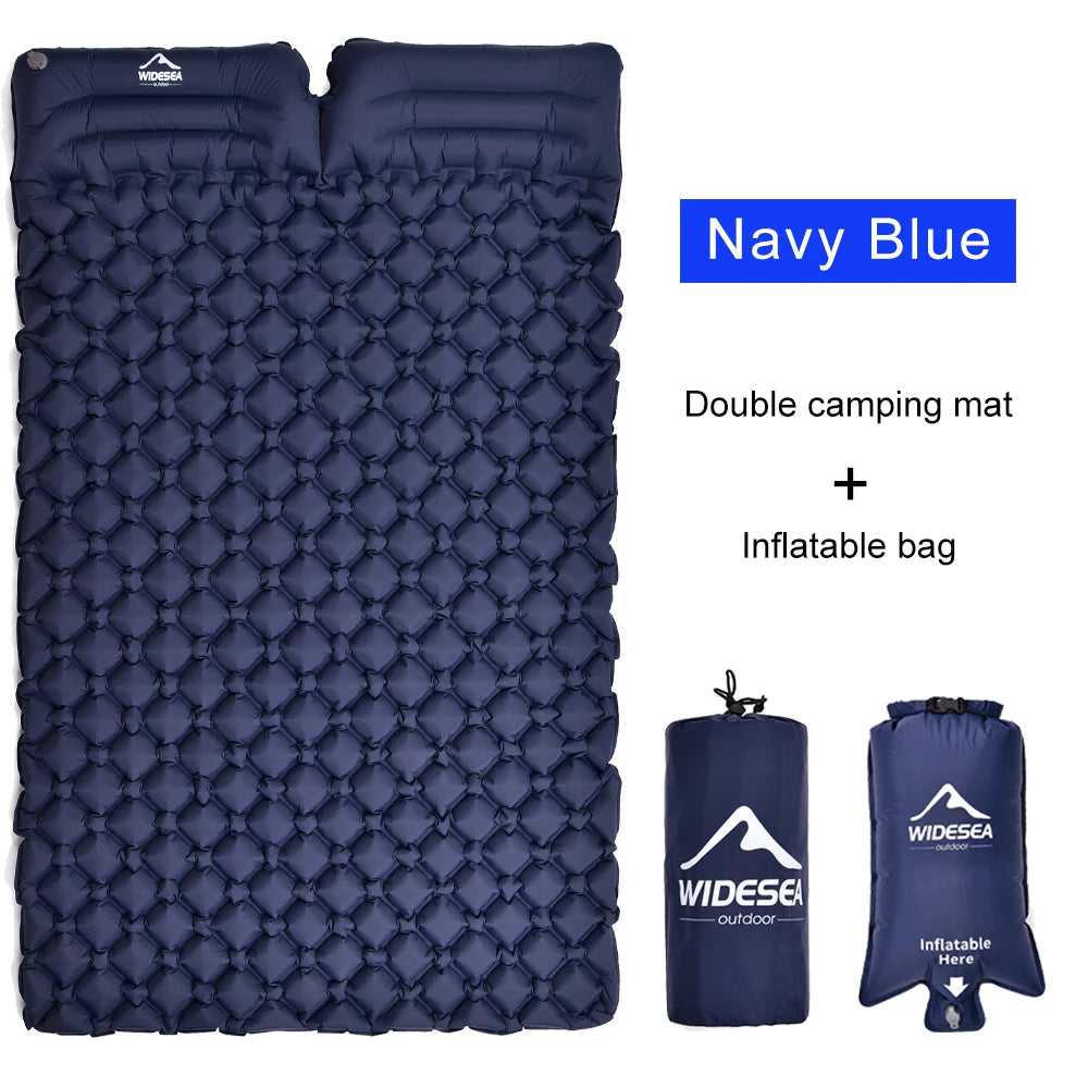 Camping 2-Person Air Mattress Ultralight Folding Sleeping Pad 