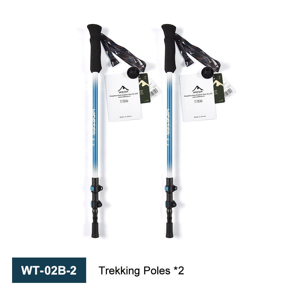Widesea Trekking Poles 3section Lock For Anti-slip Adjustment Portable Telescopic Trekking Pole