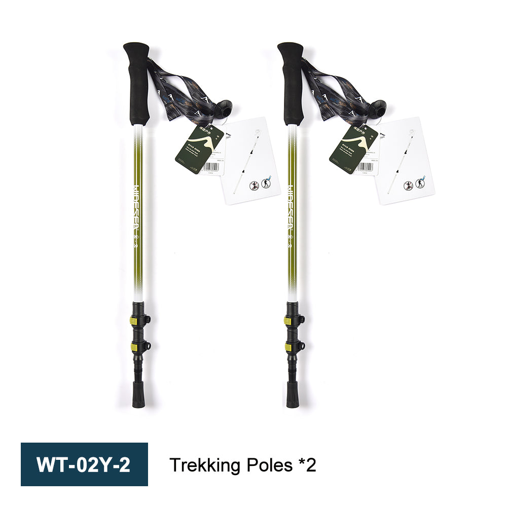 Widesea Trekking Poles 3section Lock For Anti-slip Adjustment Portable Telescopic Trekking Pole
