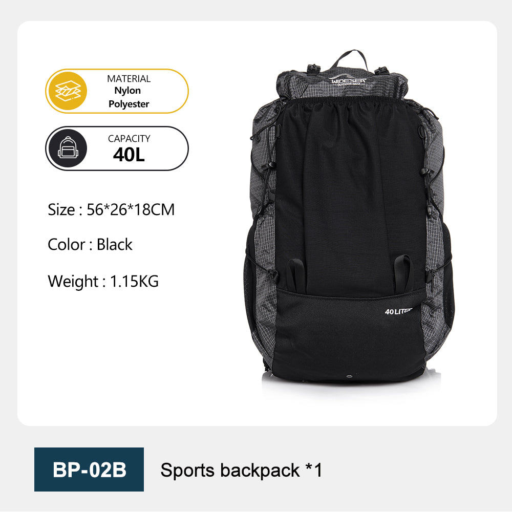 Widesea Camping Climbing Sports Waterproof 40L Backpacks