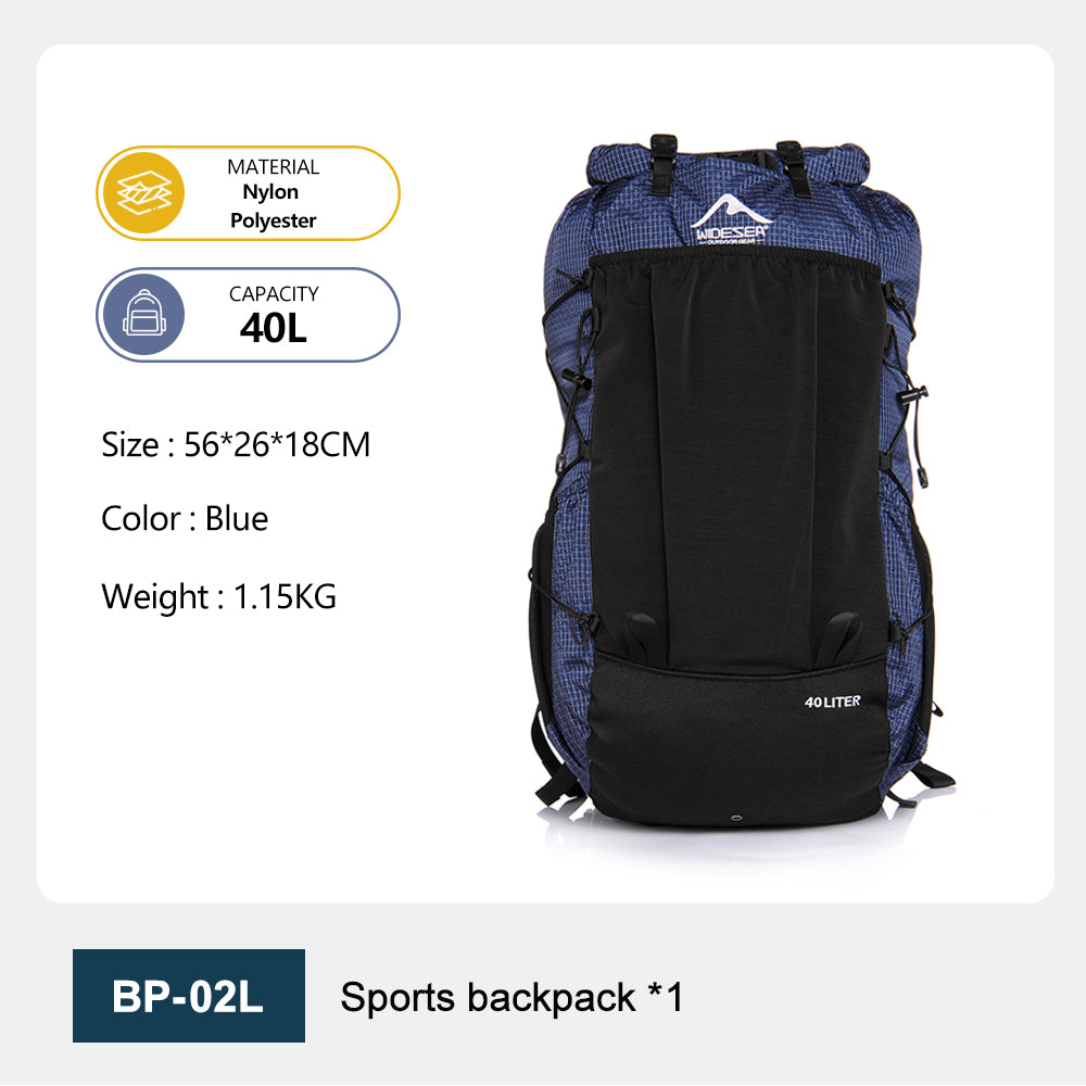 Widesea Camping Climbing Sports Waterproof 40L Backpacks