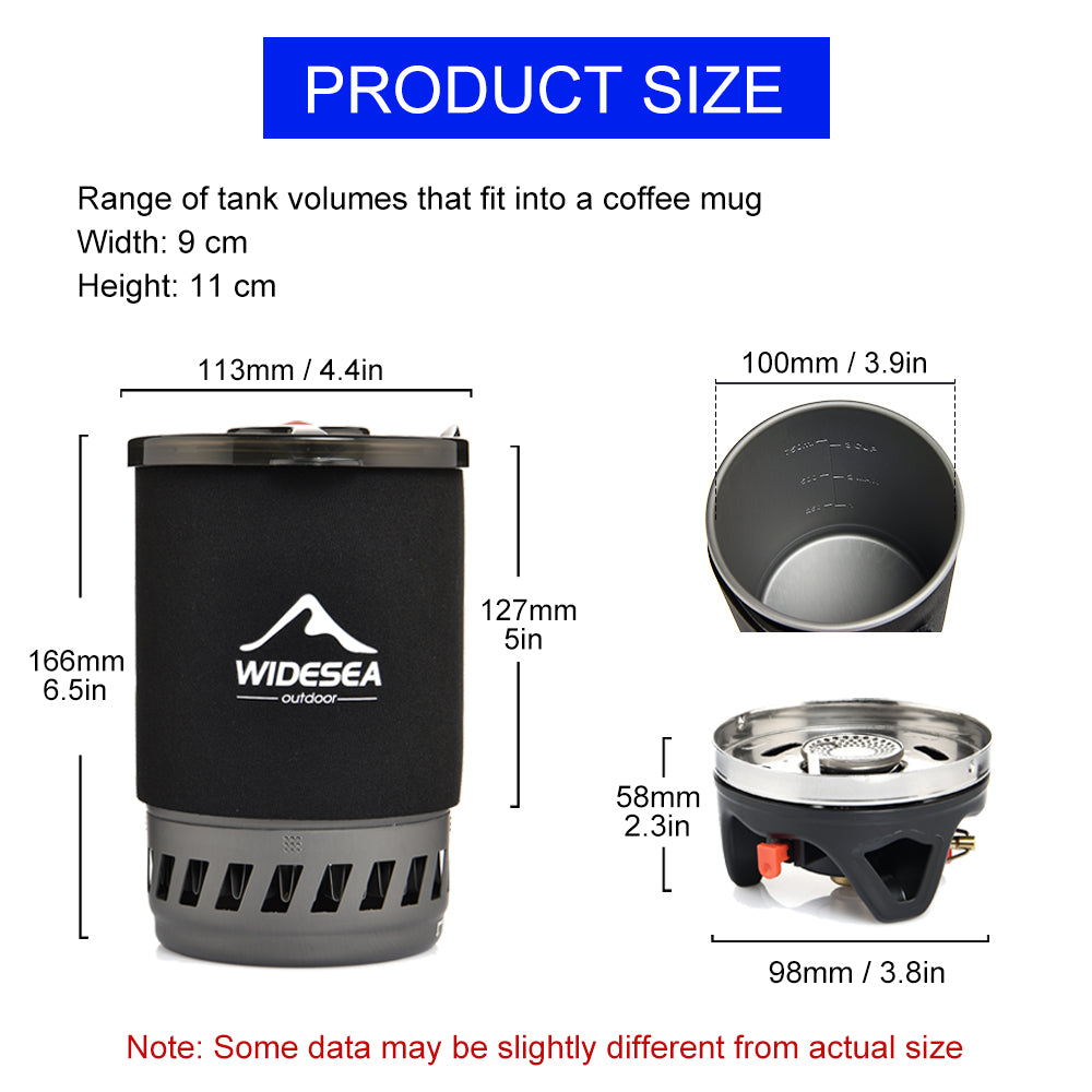 Camping Cooking System withe French Press 900ML Coffee Pot