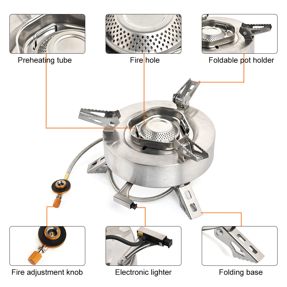 Camping Stove Gas Burner 4400W