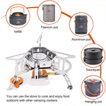 Load image into Gallery viewer, Camping Windproof Gas Burner Stove
