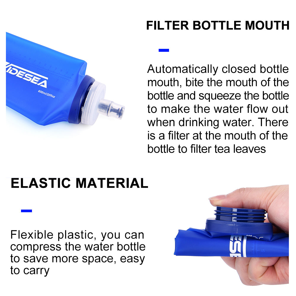 Camping Water Bottle Soft Foldable Mug Cup