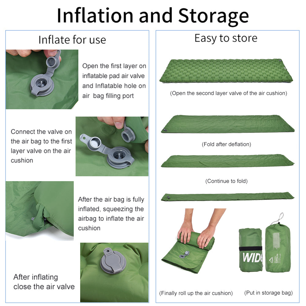 Camping Sleeping Pad Double Layer Design Outdoor Mat