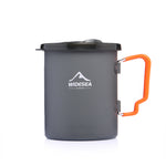 Load image into Gallery viewer, Camping Aluminum Coffee Pot with French Press 750ML
