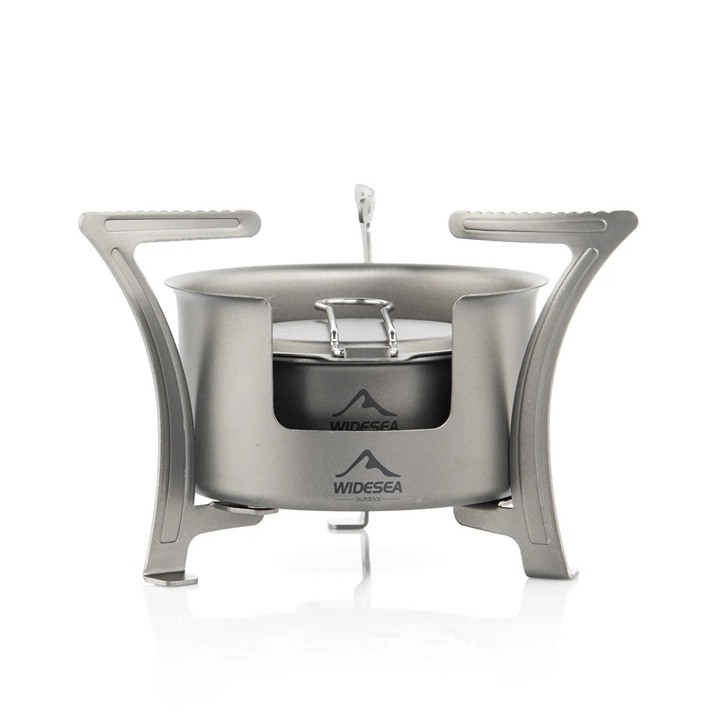 Camping Titanium Alcohol Stove Firewood Stove