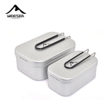 Widesea Camping Lunch Box Non-stick Cutlery Foldable Pure Aluminum