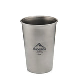 Camping Titanium Beer Glass Mug Cup  ﻿