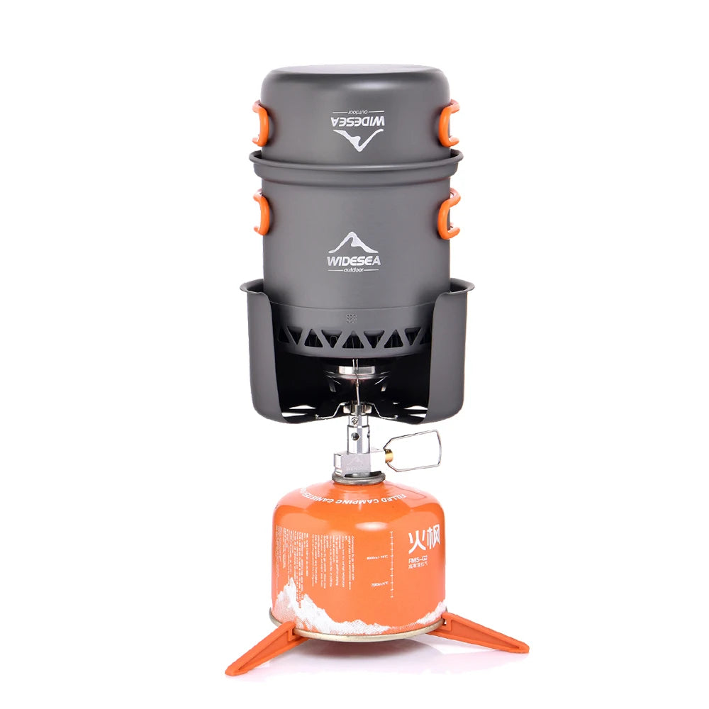 Camping Cooking Set Backpack Gas Burner – widesea outdoor