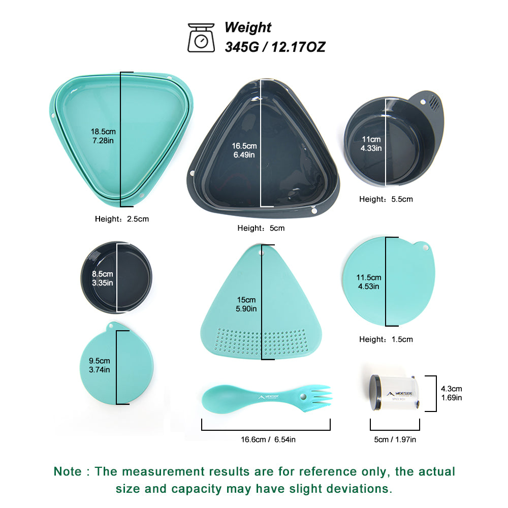 Widesea Camping Cutlery Bowl Set