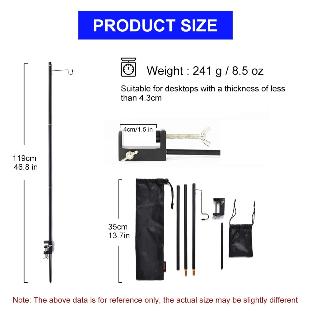 Camping Folding Lamp Pole