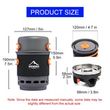 Camping Cooking System Gathering Ring Boiler 1000ML Pot