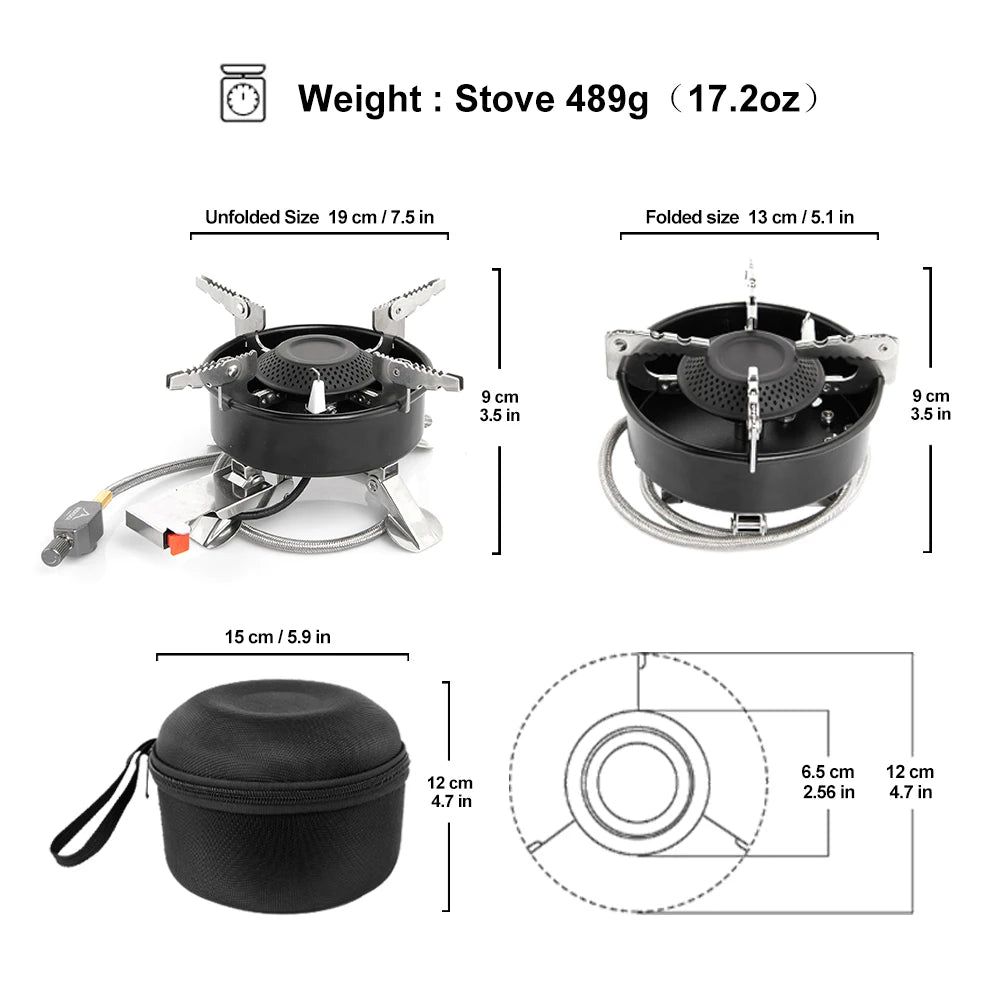 Camping Folding Gas Stove 3200W