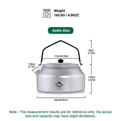WIDESEA Aluminium teapot 1L