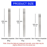 Camping Titanium Chopsticks Tableware