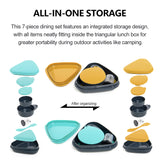 Widesea Camping Cutlery Bowl Set