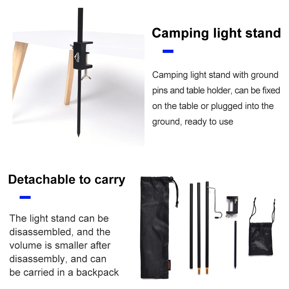 Camping Folding Lamp Pole