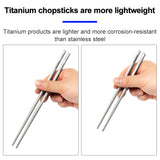 Camping Titanium Chopsticks Tableware