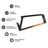 Camping Folding Saw Portable 32cm Manganese Hacksaw Blade