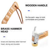 Camping short wooden Handle ground nail Hammer