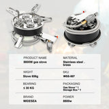 Camping Folding Gas Stove with 8800W