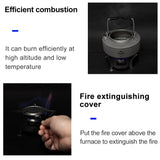 Camping Titanium Alcohol Stove Firewood Stove