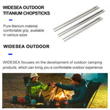 Camping Titanium Chopsticks Tableware