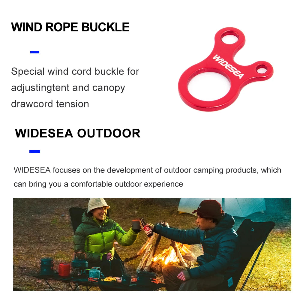 Camping Tent Wind Rope Buckle Adjustable 4pcs/set