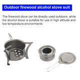 Camping Titanium Alcohol Stove Firewood Stove