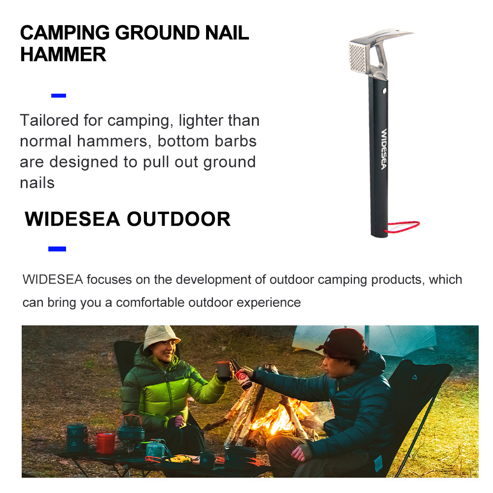 Camping Hammer Stainless Tent Nail Hammer