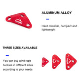 Camping Tent Wind Rope Triangle Buckle 4pcs/set