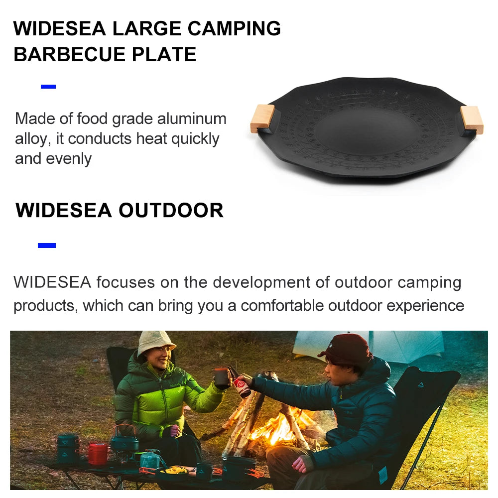 Camping Non Stick geometry Barbecue Plate