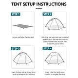 Widesea Camping Tent 2 Person 15D Nylon One-touch Shade Tenda