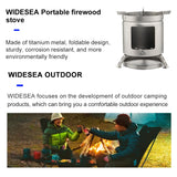 Camping Stove Firewood Titanium Ultralight Furnace